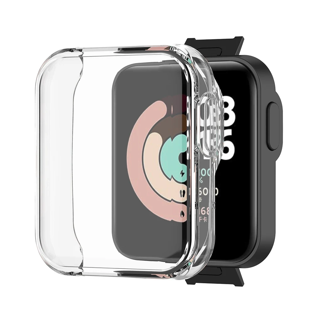 Case for Xiaomi Mi Watch Lite Redmi Screen Protector (Transparent) Smartwatch Accessories Anti-Scratches | Электроника