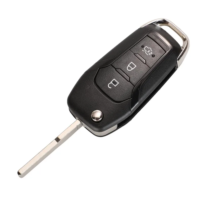 Jingyuqin Флип дистанционный брелок 3 кнопки 433 МГц ID49 чип для Ford S-MAX GALAXY MONDEO Mk2 Mk7 Ranger Explorer DS7T-15K601-B