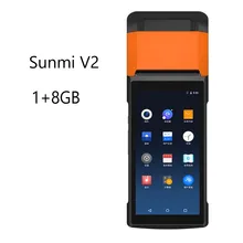 Sunmi V2/ V2 Pro 4G Mobiele Handheld Pos-systeem Met Thermische Printer Draadloze Wifi Android Pda Distributie Label ontvangst Printer