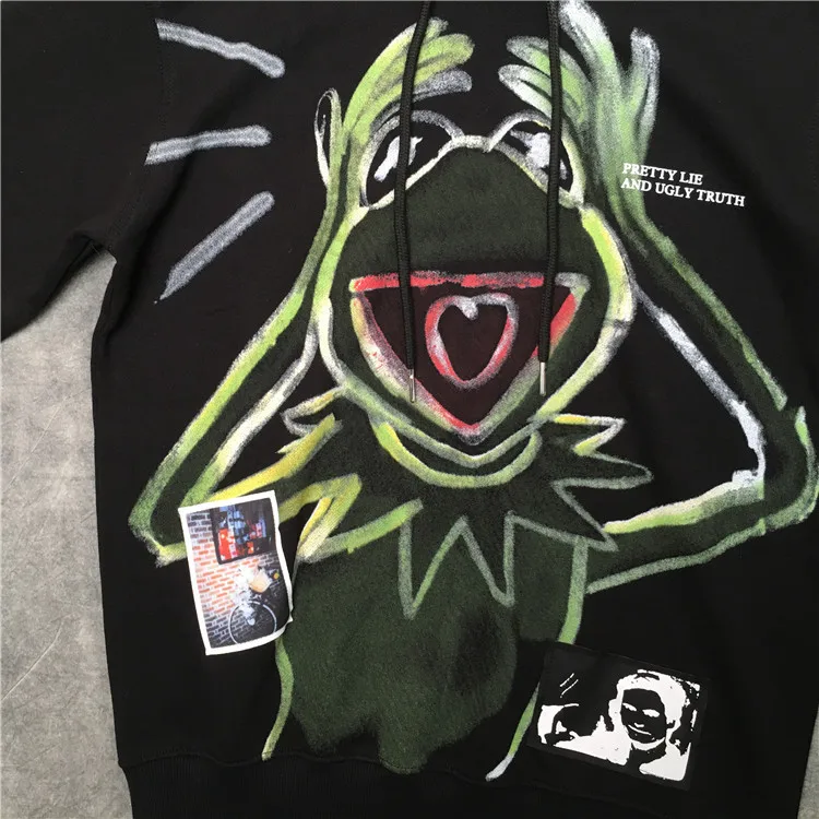 Новинка 19ss, мужские роскошные толстовки с капюшоном и надписью Don't kill my vibes, толстовки с капюшоном, бархатные, хлопковые, плотные, флисовые, уличные, в стиле хип-хоп,# N65