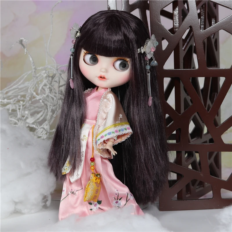 ICY factory шарнирная кукла blyth игрушка на заказ кукла с одеждой обувь головной убор белая кожа суставы тела costomized лицо - Цвет: Anna