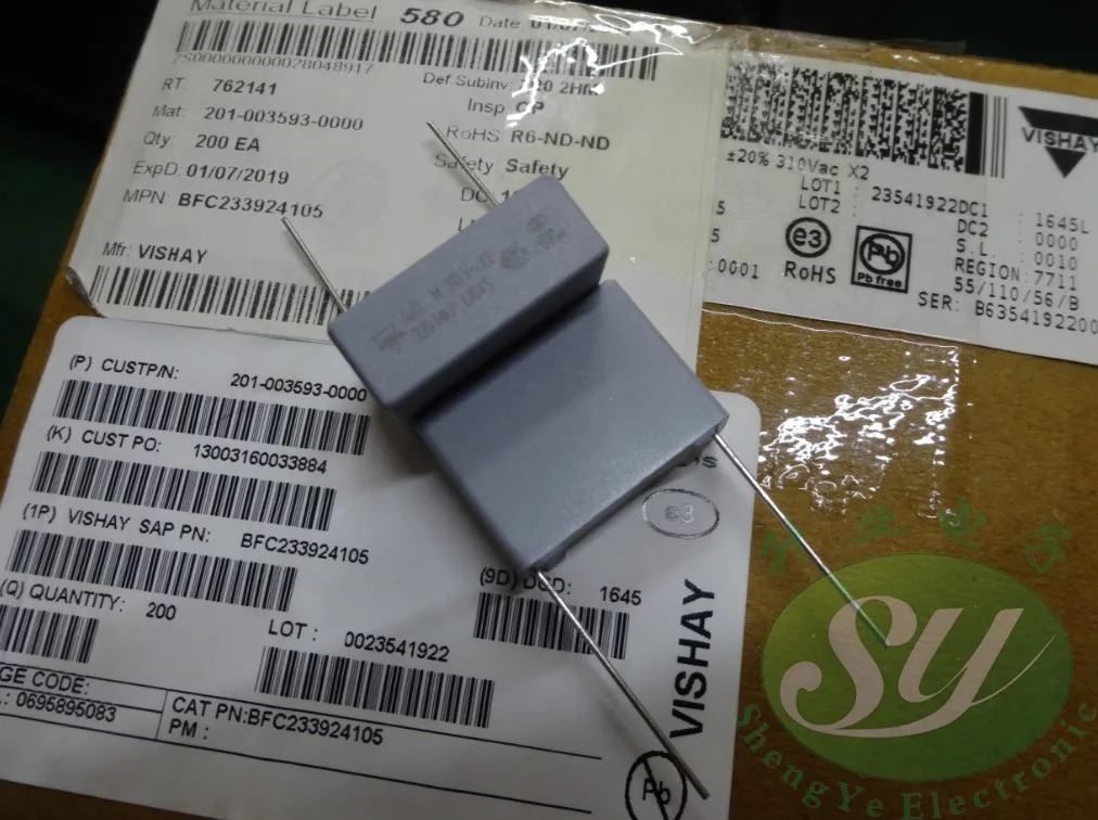 50 шт VISHAY MKP339 1,0 мкФ 310Vac/uf 1 BFC233924105 u0f 105 22 мм
