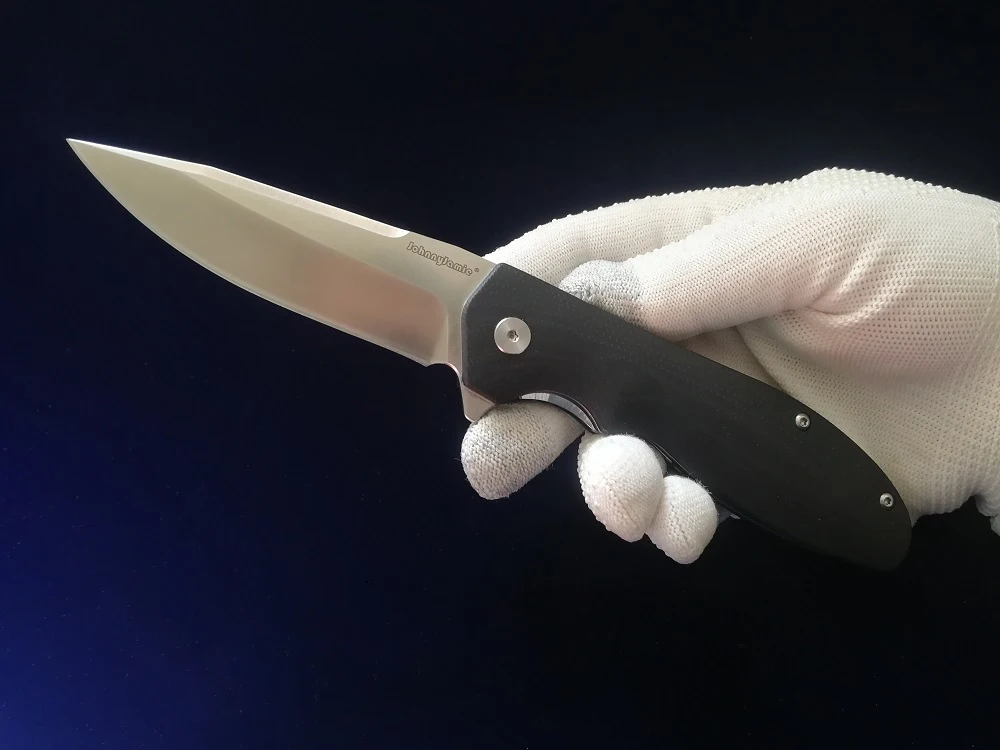 Jonnyjamic дизайн Военная Новая модель 5 Fdoling нож Черный G10 Ручка D2 стальное лезвие боевой выживания кемпинг ручные инструменты нож s