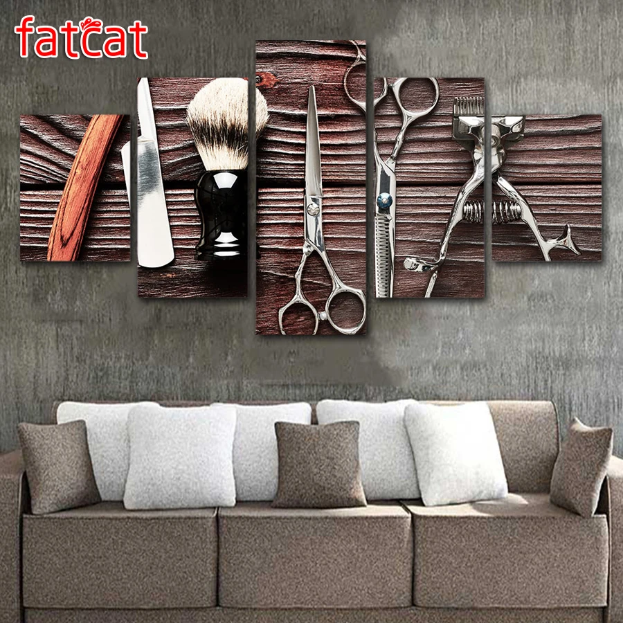 5 Panels hair dressing hair salon