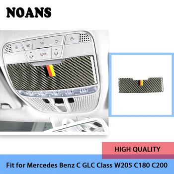

NOANS Car Styling Roof Reading Light Carbon Fiber Stickers For Mercedes Benz Mercedes C GLC Class C180 C200 Accessories
