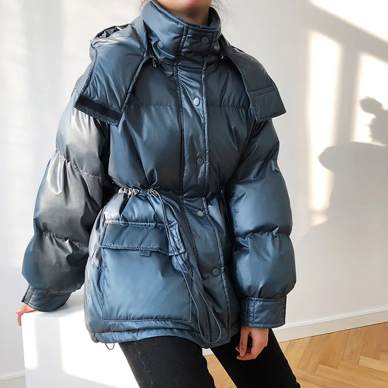 Mooirue осенне-зимняя парка Женское пальто хлопковая стеганая одежда пуховое теплое хлопковое стеганое Свободное пальто
