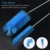 NICREW Aquarium Cleaning Brush for Water Filter lily Pipe Air Tube Hose Нержавеющая Сталь Гибкая Двусторонняя Щетка для Шланга