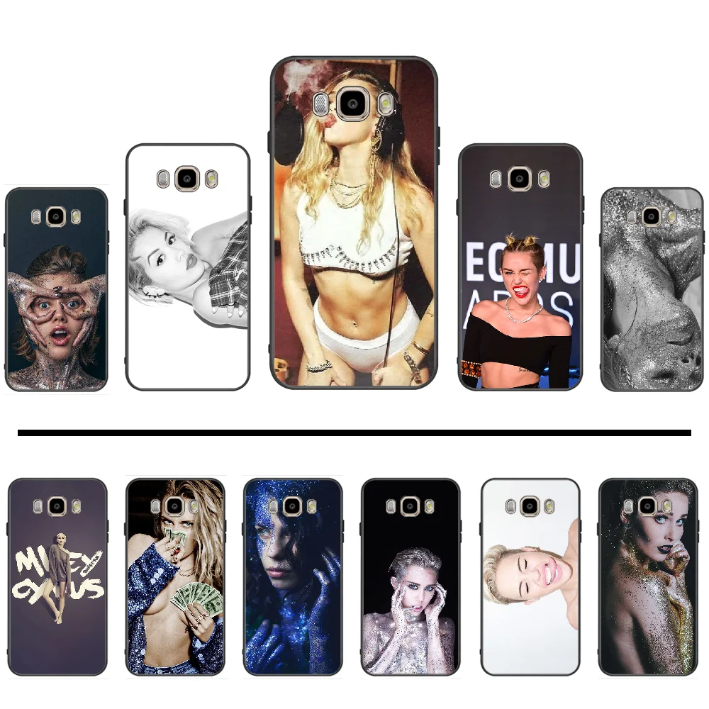Miley Cyrus Soft Silicone Black Phone Case For Samsung Galaxy J2 J4 J5 J6 J7 J8 2016 2017 2018 Prime Pro plus Neo duo | Мобильные