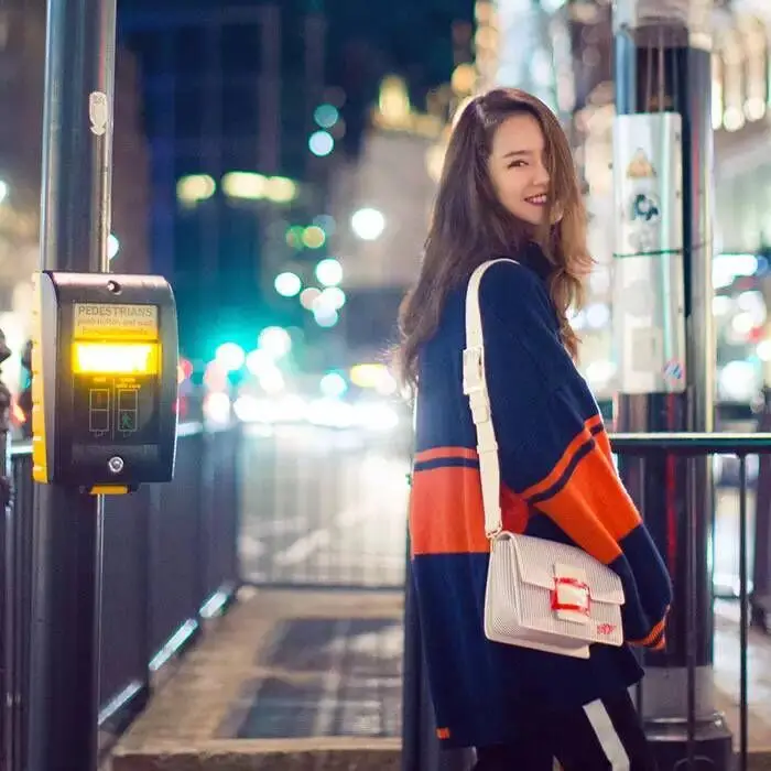 

Long Cardigan Sweater Coat Female New Style Retro Contrasting Color Sweater Plus-size Loose Casual Oversize Sweater Women