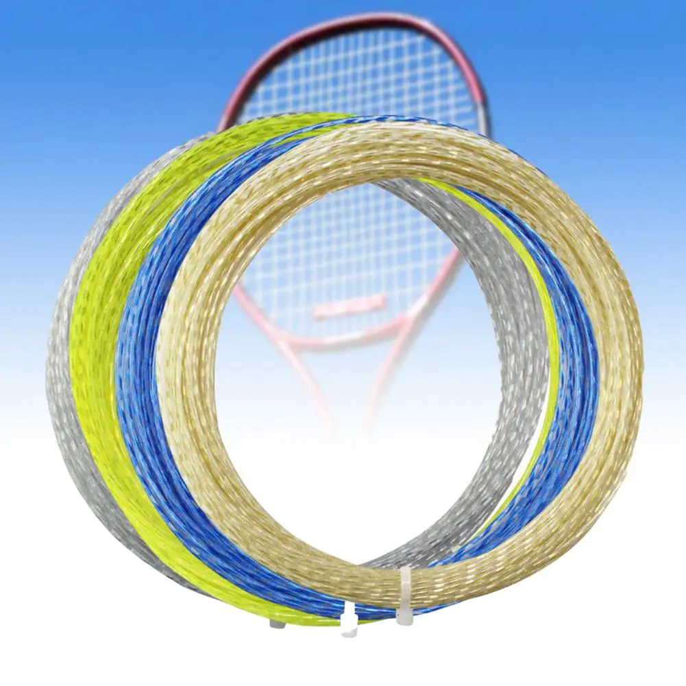1PCS Tennis Racket Line Plus Silk Nylon Titanium Line Crystal Soft Small Basin 1.30MM High Elastic Scattered