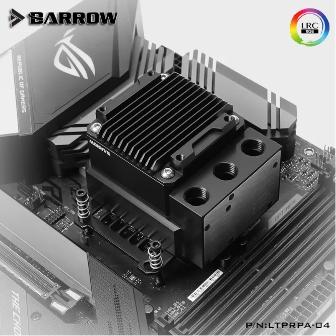 Комплект водяного охлаждения процессора Barrow блок + резервуар для INTEL/AMD/X99/X299