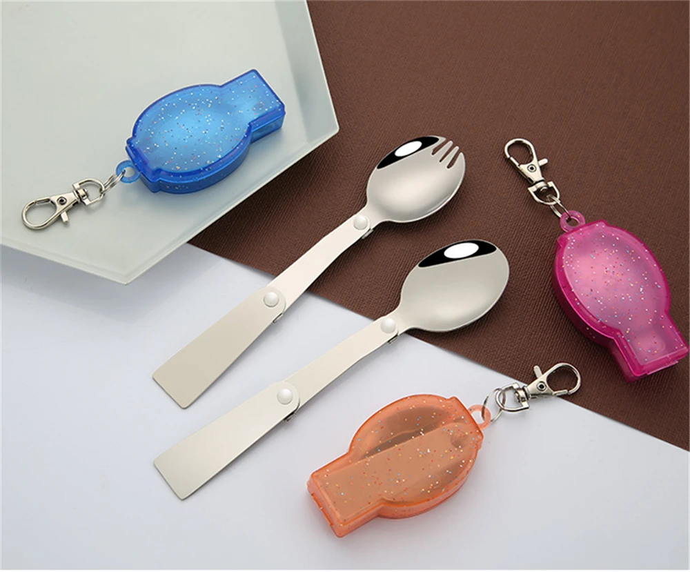 Kit D'ustensiles De Camping Pliants En Acier Inox - Coghlans - Parfait Pour Les Aventures En Plein Air