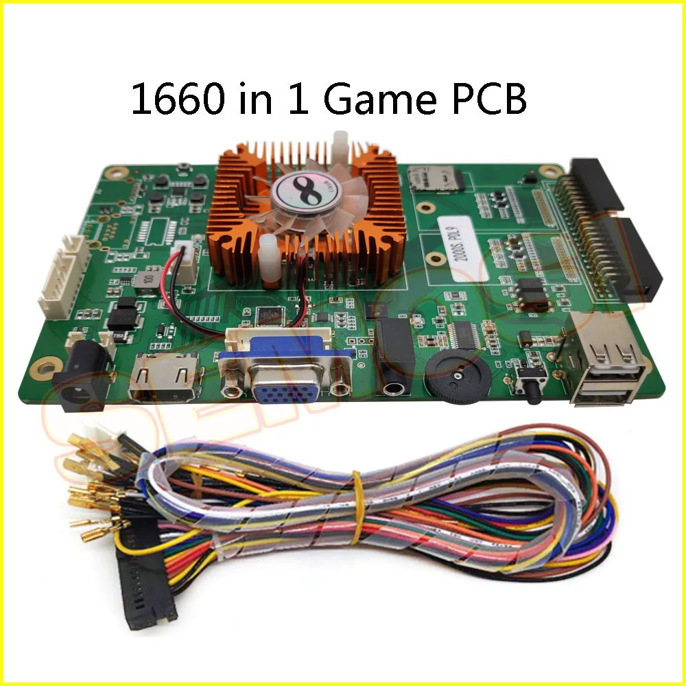 Игровой бокс PCB 2600 обновление до 3303 в 1 поддержка игровых приставок с 3 языком для