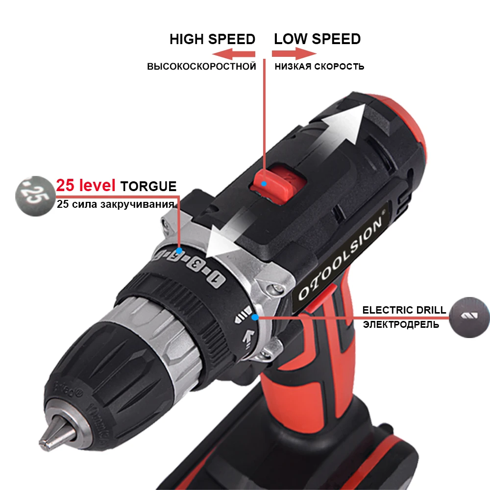 Новинка, 21 в, 2 скорости, электрическая дрель, Мини дрель, аккумуляторная отвертка, электроинструмент, Аккумуляторная дрель, беспроводная отвертка, 21 в, с ящиком для инструментов