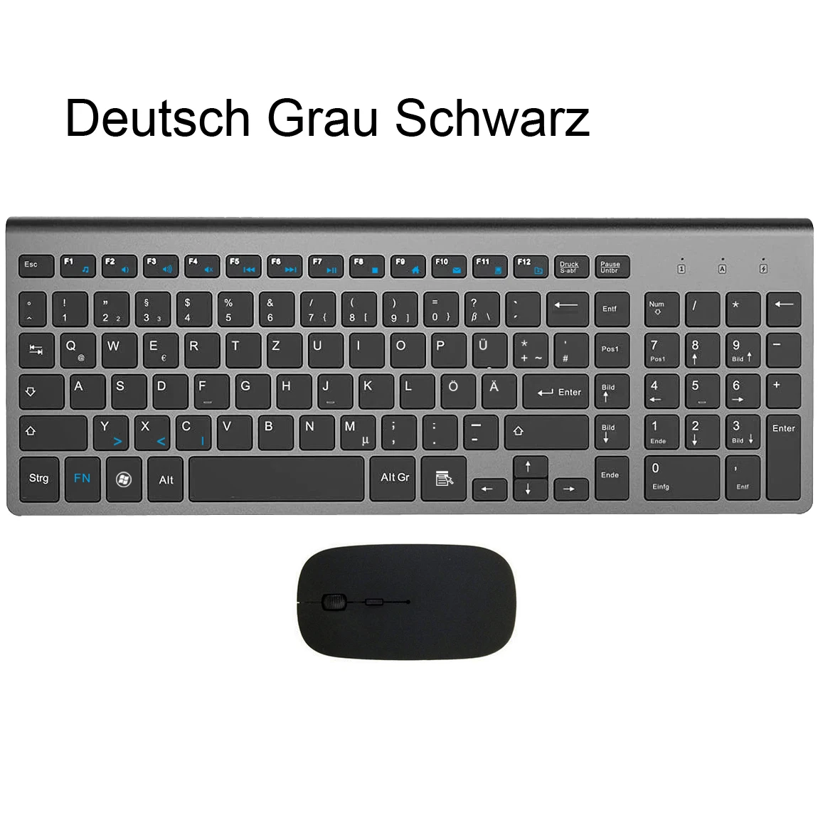 casa escritório ultra magro alemão teclado sem fio mouse silencioso compacto scissor chave para computador desktop caixa de tv