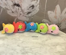 5 色ビッグ 13 センチメートルイルカぬいぐるみ doll; ぬいぐるみキーチェーンペンダントぬいぐるみ(China)