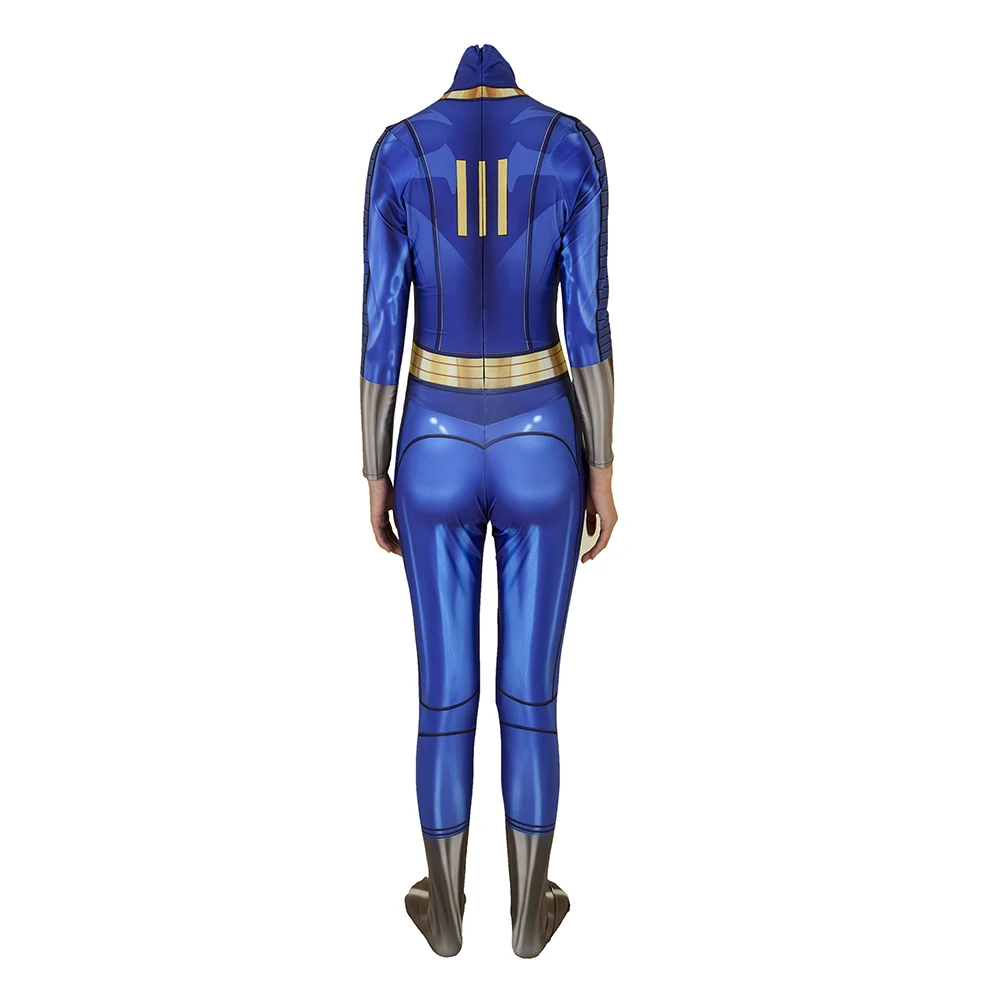 Игра Fallout 4 vell костюм зентай для косплея костюм комбинезоны Хэллоуин для женщин девочек