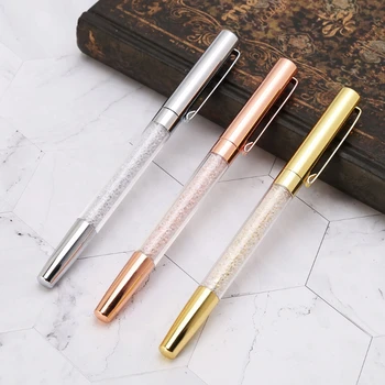 

Luxury Diamond Metal Ballpoint Crystal Gold Metal Pen For Office Supplies Gift