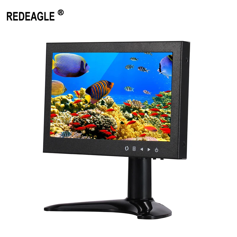 REDEAGLE 7 inch TFT LCD Security Camera CCTV Monitor 1280*800 Resolution with VGA/HDMI/BNC Input