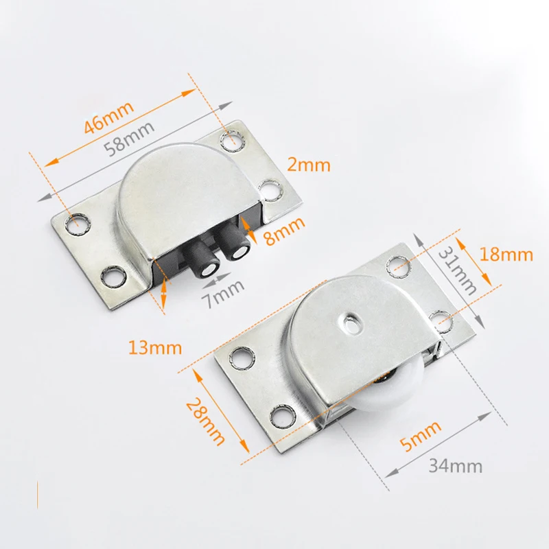 

Ultra Thick Sliding Door Wheel Rollers Cupboard Pulley Wardrobe Furniture Set