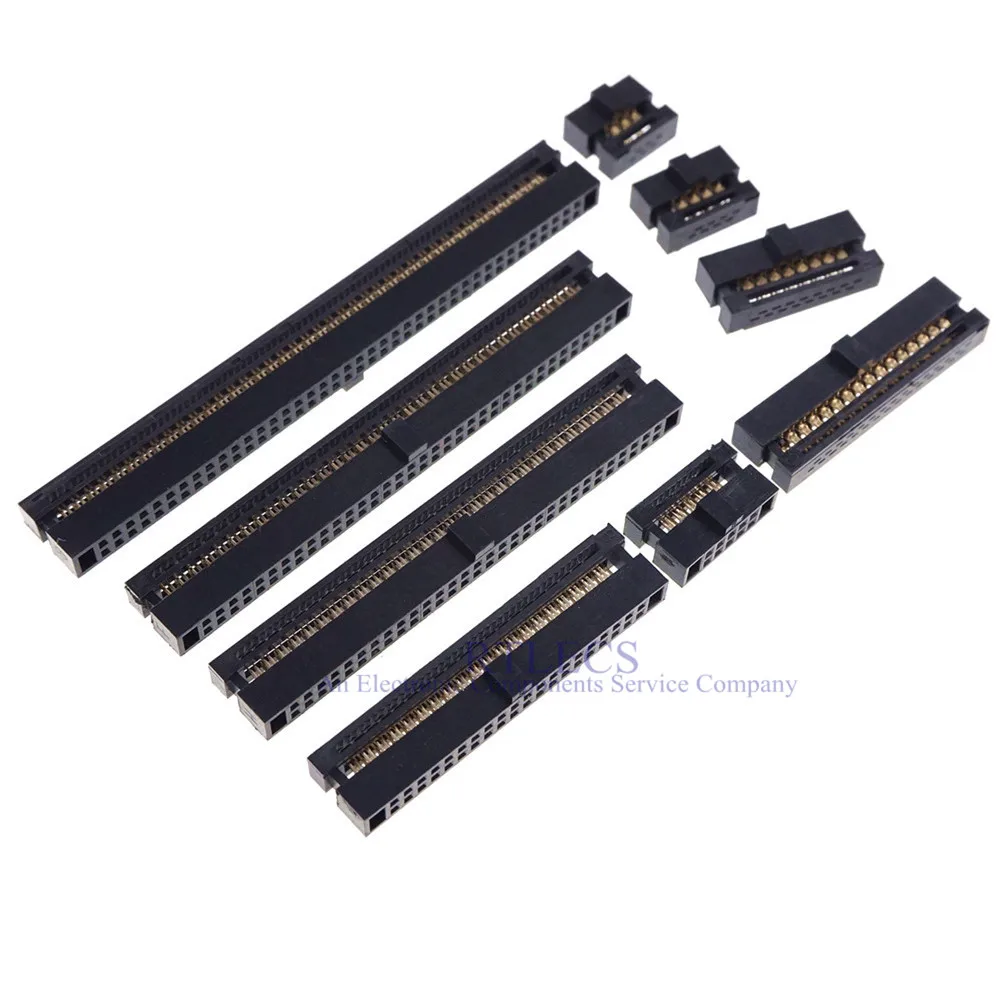 5 шт. разъем IDC с шагом 1 27 мм 6 8 10 12 14 16 20 24 26 30 34 40 44 50 60 68 80 Pin гнездовой Кабельный