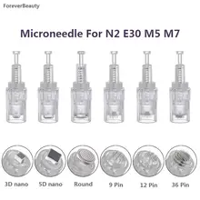 

10/20/50Pcs Derma Pen Needle Cartridge Microneedling Machine Bayonet Dr Pen N2 M5 M7 E30 Replace Stamp 9 12 24 36 42 Pin Nano