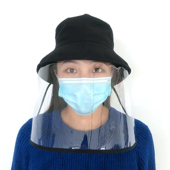 

Removable Protective Cap Anti Pollution Reusable Masks Anti-fog Hat Anti-ultraviolet Isolation Mask Sun Protection Windproof Hat
