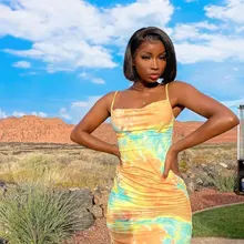 4x4 de cierre de encaje peluca recta con corte BOB cabello humano BOB corto pelucas Pre arrancado 8 -14 contundente corte Remy Peluca de pelo para las mujeres 150% de densidad