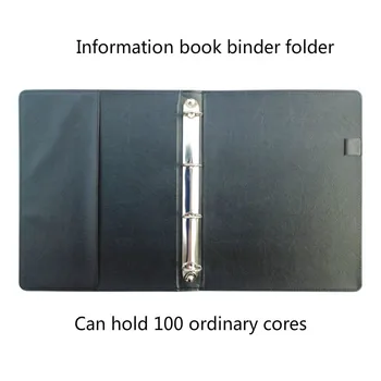 

Pu Data Book 4 Hole Archives Logo Customized Multifunctional Business Loop Folder A4 Folder