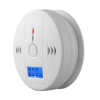 

2019 carbon monoxide Alarm Detector LCD CO Sensor Work alone Built-in siren sound Carbon Monoxide Poisoning Warning LED Screen