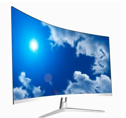 Monitor de pantalla curva LED/LCD de 27 pulgadas para ordenador, pantalla plana HD de 75Hz para videojuegos, 27 pulgadas, interfaz VGA/HDMI 1