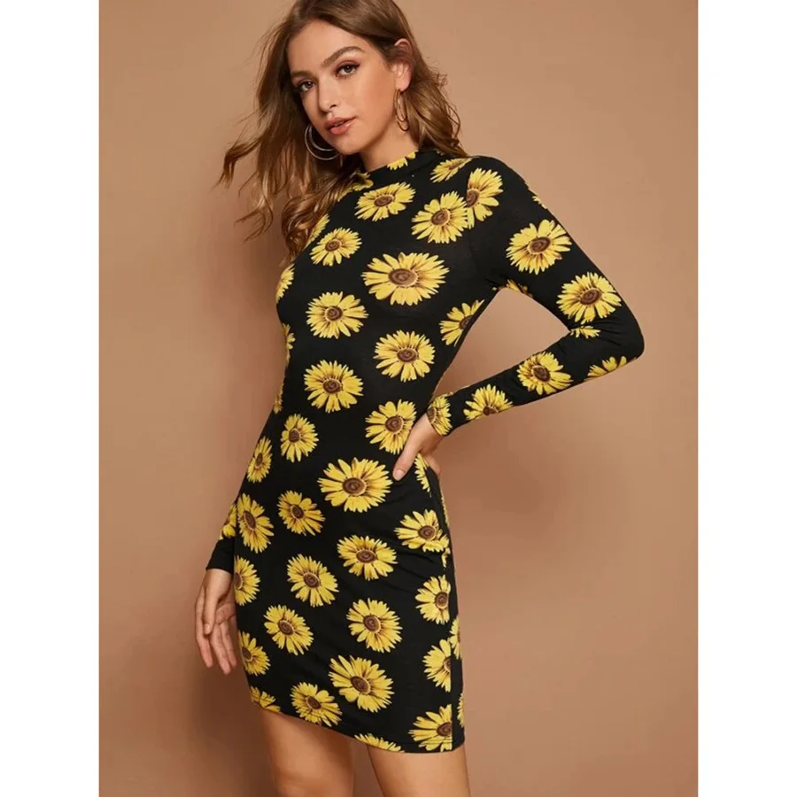 Tight sunflower dress Clearance