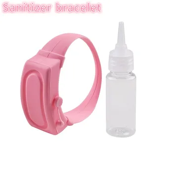 

Sanitizer Bracelet Pump Disinfectant Sanitizer Dispenser Bracelet Wristband Sunscreen Mosquito Repellent Bracelet Divided Bottle