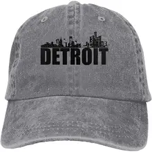 Мужская винтажная бейсболка для взрослых с эффектом потертости, Регулируемая Кепка для папы-Detroit Motor City Great Lakes Tiger Black