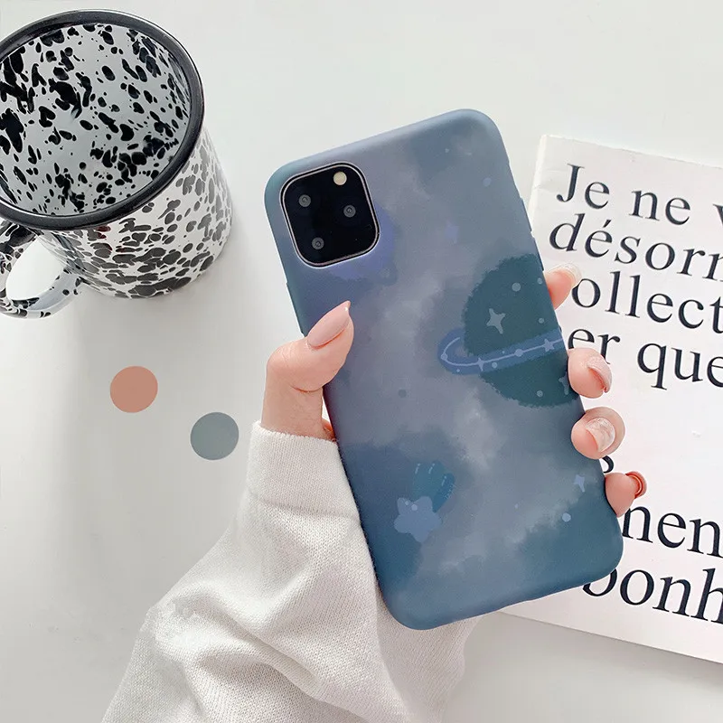 Retro Art Starry Universe Phone Case For iPhone 11 Pro Max X Xsmax Xs XR 7 Puls 6 6S 8Puls Cases Soft Silicone Cover Capa |