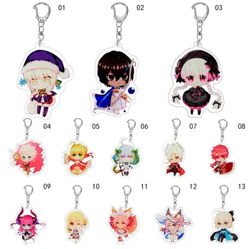 

Cute Anime Game Fate Grand Order Keychain Saber Astolfo Figure Pendants Acrylic Keyring Collection Gift