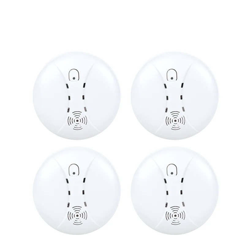 first alert smoke and carbon monoxide alarm 4pcs Wireless Fire Protection Smoke Detector Portable Alarm Sensor for 433MHz WIFI GSM Office Home Security Fire Alarm System ring smoke detector Smoke Detectors