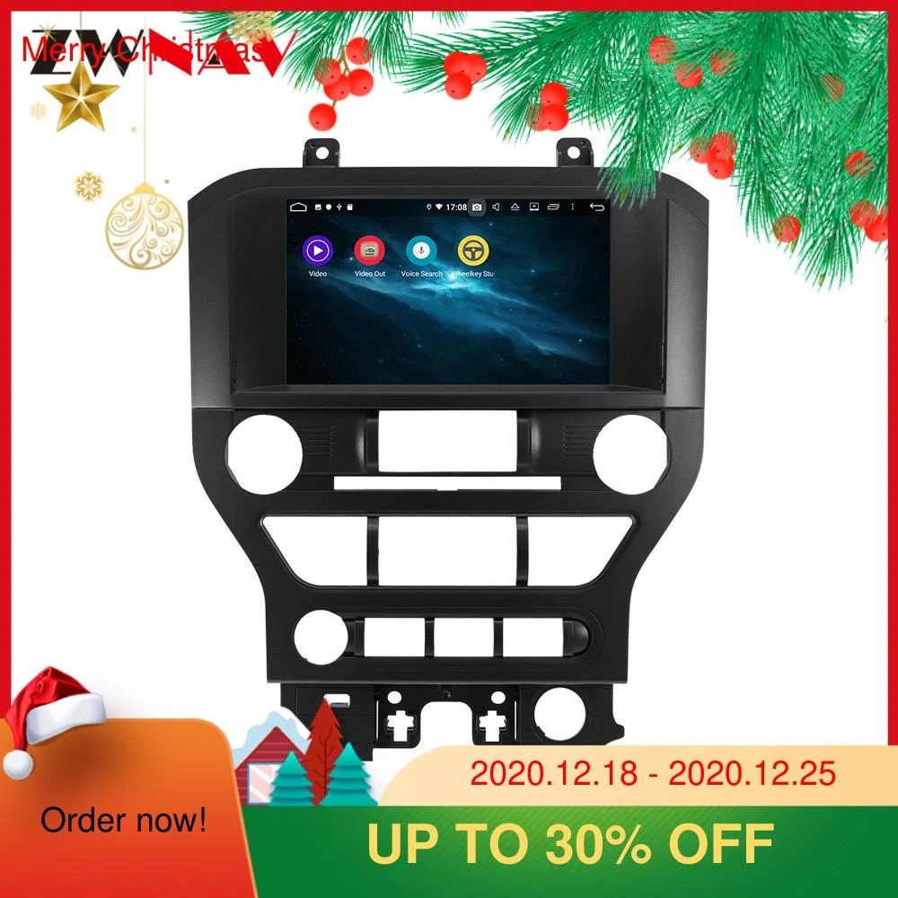 US $310.80 128G Carplay Android 10 Car GPS Navigation For Ford Mustang 2015 Autostereo Headunit Multimedia Player Car Radio Tape Recorder