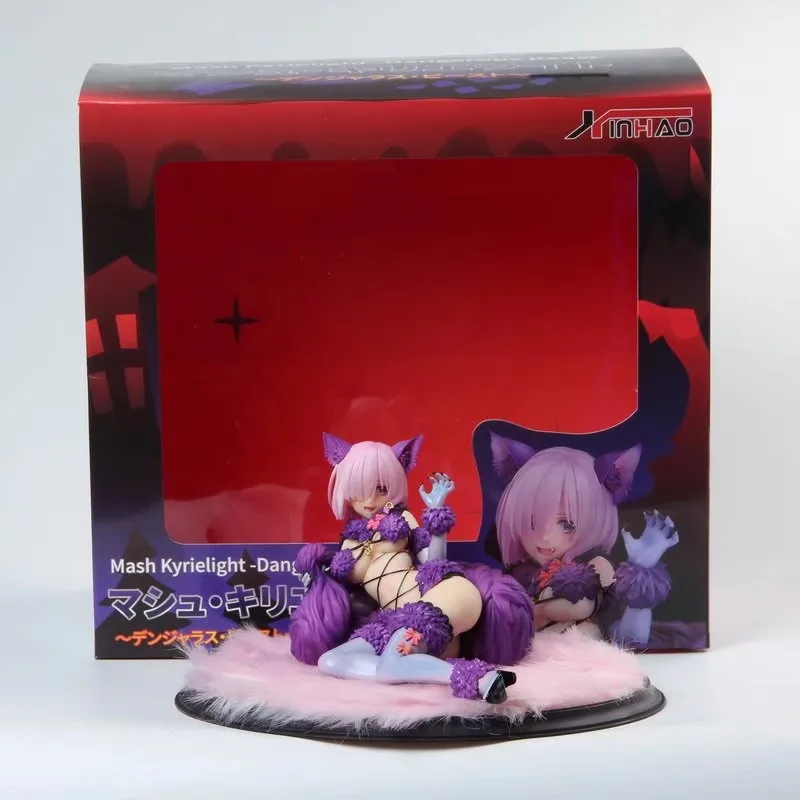 

GZTZMY Fate Grand Order Mash Kyrielight cat girl Dangerous Beast PVC Action Figure Anime Figure Model Toys Sexy Girl Collection