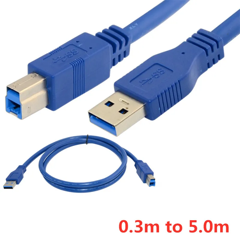 Удлинительный Кабель USB 3 0 type A Male AM-USB Type B BM USB3.0 м 6 1 5 8 фута 2 футов 10 | Компьютеры и