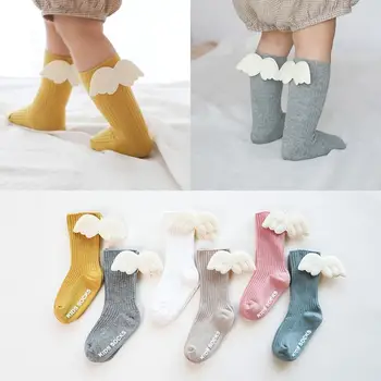

Newborn Non-slip Baby Sock Autumn & Winter Cute Baby Socks Cotton Lace Knee Long Tube Baby ClothingColor Kids Toddler Short Sock