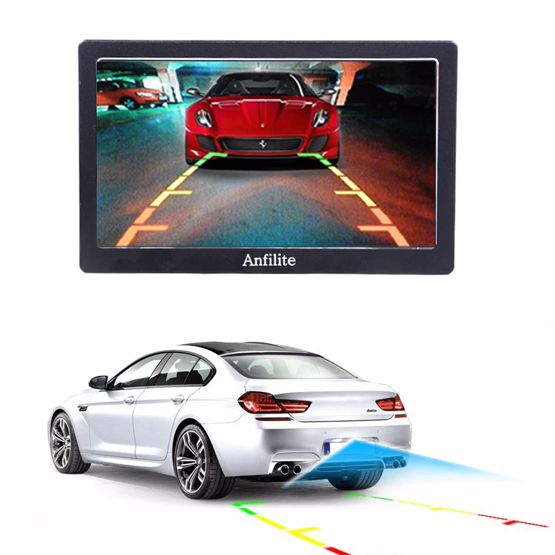 Anfilite 7-дюймовый автомобильный gps навигации Bluetooth 8 ГБ/256 Мб с заднего вида Камера FM MP3 MP4 800 МГц глобальной Карты навигатор в европейском стиле