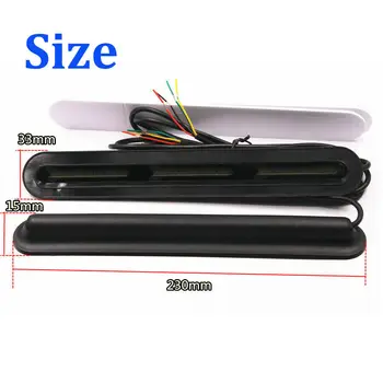

Bar Taillight Red+Yellow DRL 230MM*33MM*15MM Lights Turn Signal Stop Tail