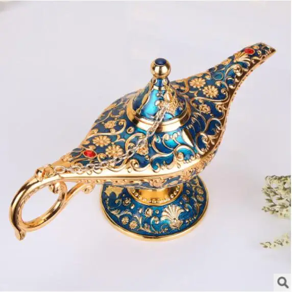 Movie Aladdin Cosplay Aladdin Magic Lamp Tea Pot Genie Lamp Halloween Cosplay Costume Accessory For Home Decor Ornaments - Цвет: 10