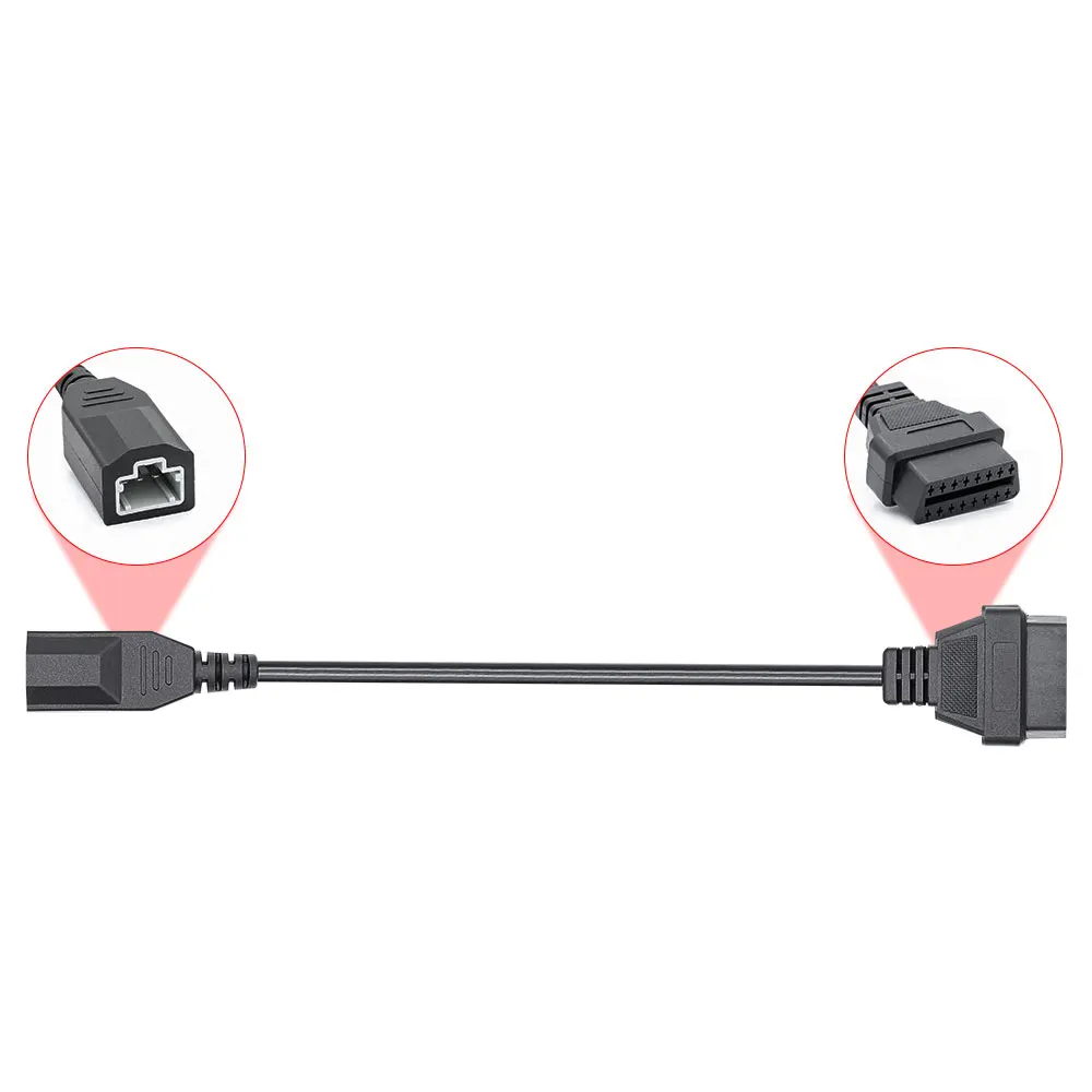Кабель преобразователя OBD2 для Honda 3pin на 16pin obd2 коннектор совместимый