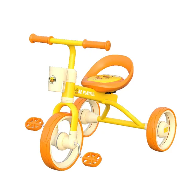 The New Cartoon Little Yellow Duck 1-6 Years Old Children's Tricycle Comfortable and Stable Anti-rollover Baby Pedal Bicycle 4