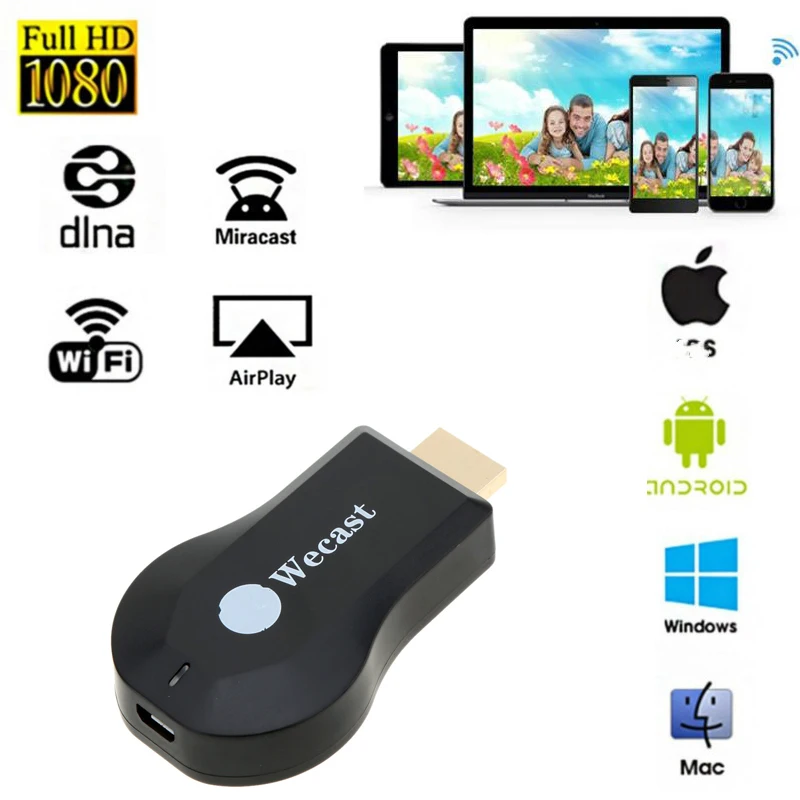 Оригинальный ТВ-ключ Wecast C2 + Miracast DLNA беспроводной Wi-Fi-дисплей HDMI-совместимый
