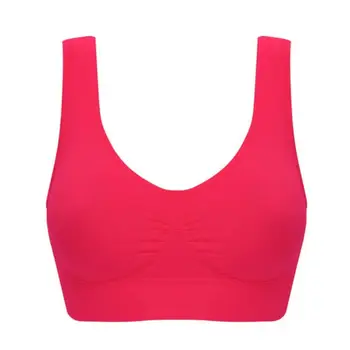 

4XL-6XL Plus size Women Seamless Bra Fitness Yogi Vest Underwear Padded Crop Tops Underwear No Wire-rim Bras QHAG