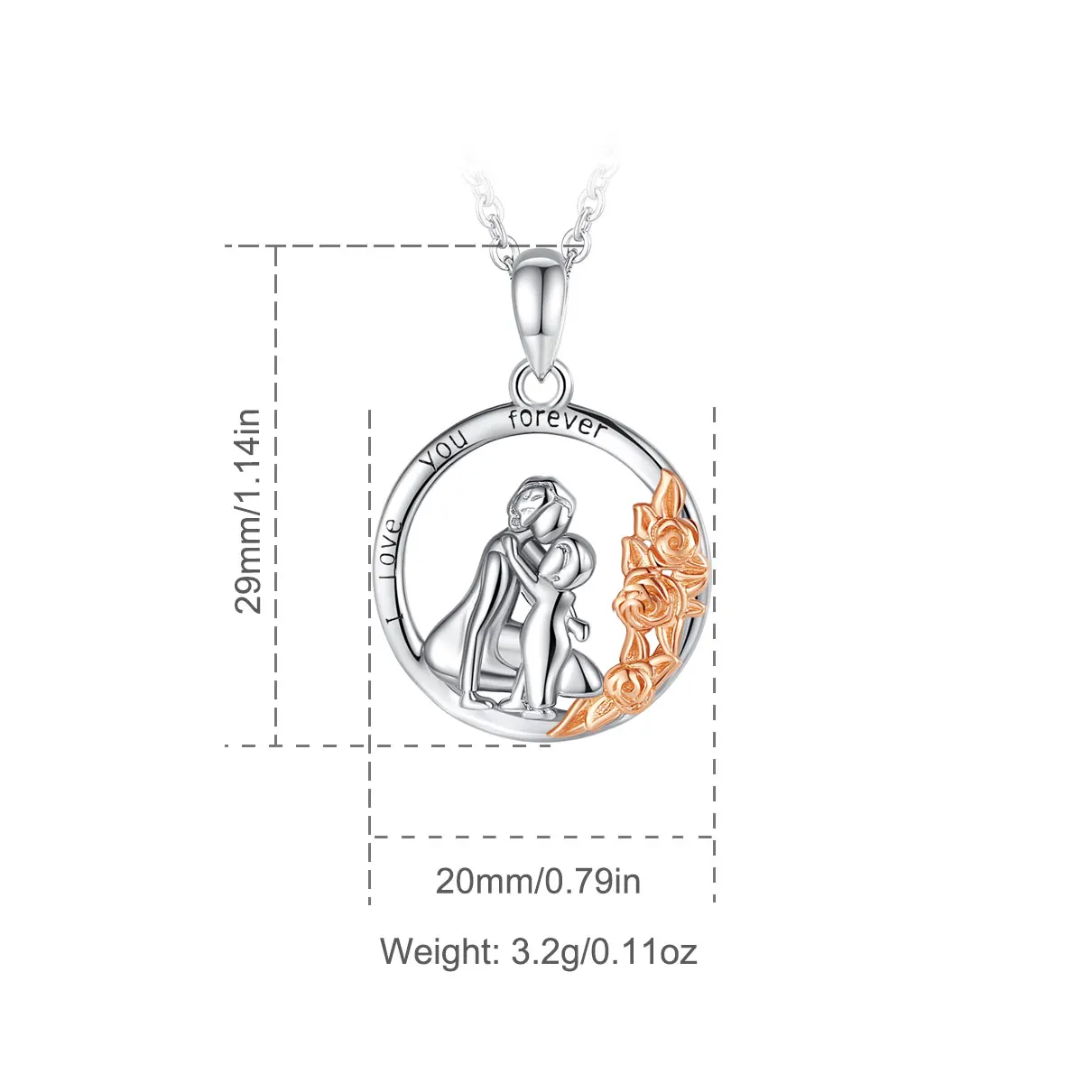 Mama & Me Blooming Heart Necklace - Image 3