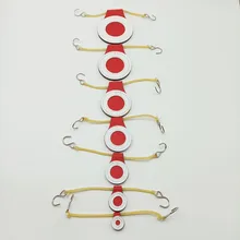 7Pcs/Set Hunting Training Target Markers Round Bullseye Reset Spinner Targets Slingshot Target Aiming Practice